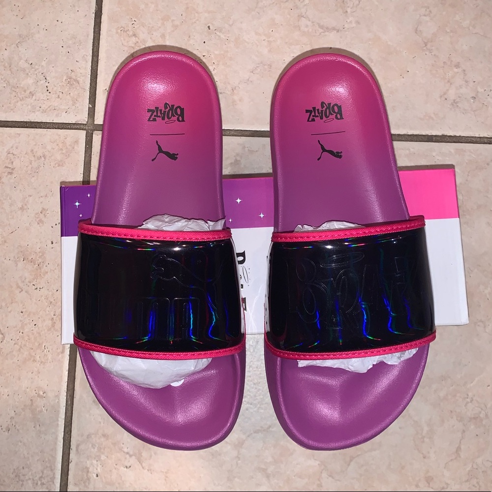 Puma BRATZ WMNS Purple Black Pink Slides
